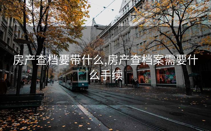 房产查档要带什么,房产查档案需要什么手续