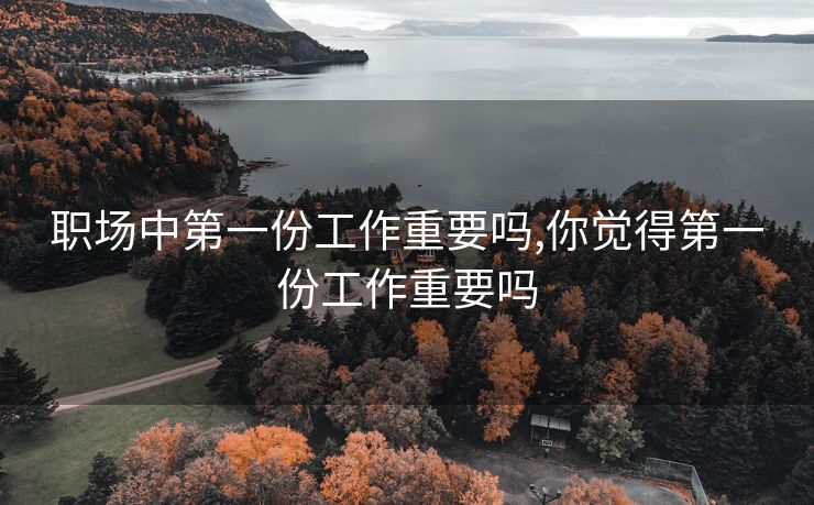 职场中第一份工作重要吗,你觉得第一份工作重要吗